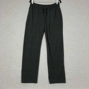 Eddie Bauer Jogging Pants Womens Med Grey Straight Leg Drawstring Waist Pockets